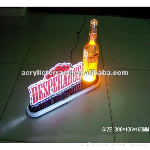 LED acrylic wine bottle display,LED acrylic wine bottle holder